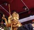 Statue Of Four-Faced Buddha Phra Phrom Bottom-up View