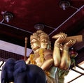 Statue Of Four-Faced Buddha Phra Phrom Bottom-up View