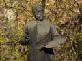 Statue of Francesco Hayez, Milan, Italy. Royalty Free Stock Photo