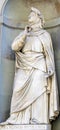 Statue of Petrarch or Petrarca in Florence