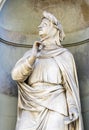 Statue of Petrarch or Petrarca in Florence Royalty Free Stock Photo