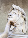Statue of Petrarch or Petrarca in Uffizi Colonnade, Florence Royalty Free Stock Photo