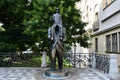 Statue of Franz Kafka in Prague, the Czech Republic Royalty Free Stock Photo