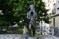 Statue of Franz Kafka in Prague, the Czech Republic Royalty Free Stock Photo