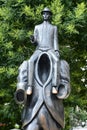 Statue of Franz Kafka in Prague, the Czech Republic Royalty Free Stock Photo