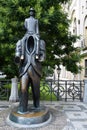 Statue of Franz Kafka in Prague, the Czech Republic Royalty Free Stock Photo