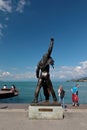 Freddie Mercury`s Statue in Montreux Lake Geneva Royalty Free Stock Photo