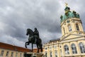 Statue of Frederick the Great in front of Schloss Charlottenburg palace in Berlin, Germany Royalty Free Stock Photo