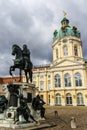 Statue of Frederick the Great in front of Schloss Charlottenburg palace in Berlin, Germany Royalty Free Stock Photo
