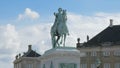 Statue of Frederico Quinto Clementi near the Royal Residence in Copenhagen, Denmark