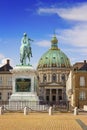 Statue of Frederik V and Frederik& x27;s Church