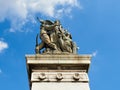 Statue front Altare della Patria Rome Italy Royalty Free Stock Photo