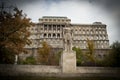 Statue in front of the Buda Castle in Budapest Royalty Free Stock Photo