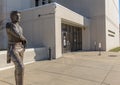 Statue in front of the Montgomery County Courthouse Royalty Free Stock Photo