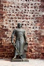 Statue in front of moorish castle in Silves