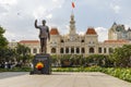 Statue in front of municipality building in Saigon, Vietnam