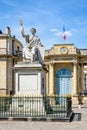 The statue in front of the Palais Bourbon which houses the French National Assembly in Paris, France Royalty Free Stock Photo