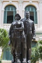 The statue in front of the post office in Ho Chi Minh