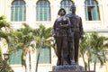 The statue in front of the post office in Ho Chi Minh