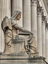Statue In Front Of The Supreme Court Royalty Free Stock Photo