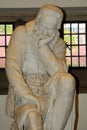 Statue of Galileo Galilei in the Queen`s University, Belfast, No