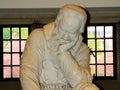 Statue of Galileo Galilei in the Queen`s University, Belfast, No