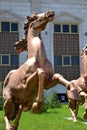 Statue of a galopping horse