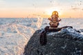 Statue of Ganesh with Rudraksha Royalty Free Stock Photo