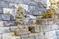 Statue of ganesha and temple wall, Asia Royalty Free Stock Photo