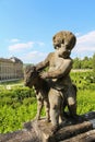 Statue in the garden of Residenz palace in Wuerzburg in Bavaria