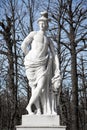 Statue from gardens of Schonbrunn palace in spring