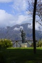 Statue in the gardens of the Villa Cimbrone in Ravello Italy Royalty Free Stock Photo