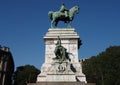 Garibaldi statue in Milan, Lombardy, Italy. Royalty Free Stock Photo