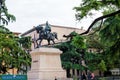 Statue of Garibaldi in Verona city, Italy Royalty Free Stock Photo