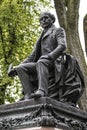 Statue of Garneau famous french historian in Quebec City , Canada