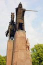 Statue of Gediminas, the ruler of Lithuania