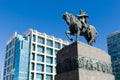 Statue of General Artigas in Montevideo Royalty Free Stock Photo