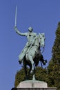 Statue of General Marquis de Lafayette in Cours la Reine, Paris, France - August 5, 2015 - honoring Founding Father of American Re