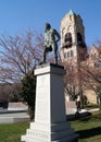 Statue of General Tadeusz Kosciuszko, at Courthouse Square, Scranton, PA Royalty Free Stock Photo