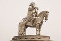 Statue of Genghis Khan statue with horse Royalty Free Stock Photo