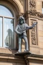 Statue of George Harrison on the Hard Days Night Hotel in Liverpool