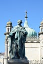 Statue of George IV in front of Brighton Pavilion