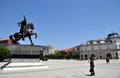 Statue of George Kastriot in Pristina. Royalty Free Stock Photo