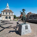 Statue of George Vancouver in King`s Lynn, Norfolk, England