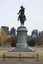 Statue of George Washington in Boston Public Garden, Boston, Massachusetts, USA Royalty Free Stock Photo