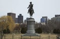 Statue of George Washington in Boston Public Garden, Boston, Massachusetts, USA Royalty Free Stock Photo