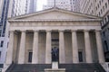 Statue of George Washington at the entrance of the Federal Hall, New York City, NY Royalty Free Stock Photo