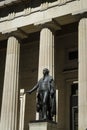 Statue of George Washington, Federal Hall, New York City Royalty Free Stock Photo