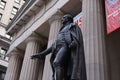 Statue of George Washington at Federal Hall in New York City Royalty Free Stock Photo