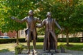 Statue of George Washington and Thomas Jefferson by Alan Cottrill